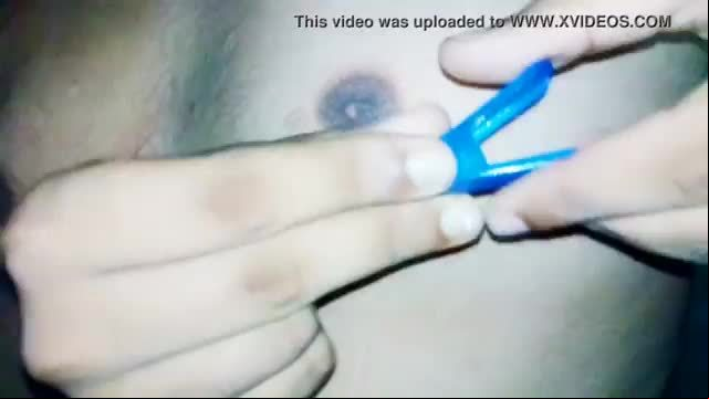 Nipple torture by Indian gay with big boobs